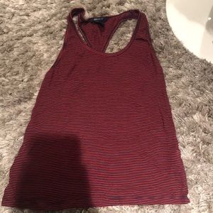 Red/ blue striped tank top